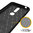 Flexi Slim Carbon Fibre Case for Nokia 7.1 - Brushed Black